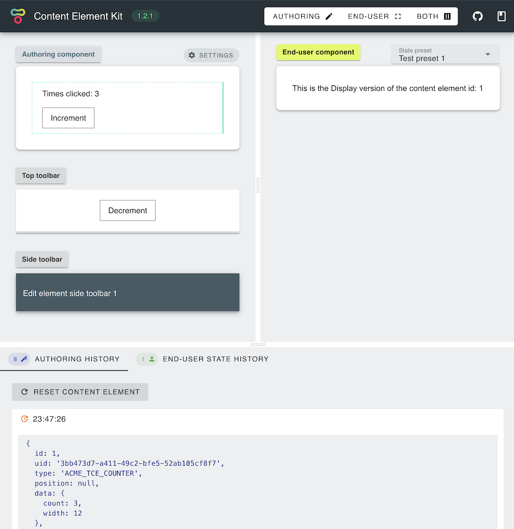 Edit component