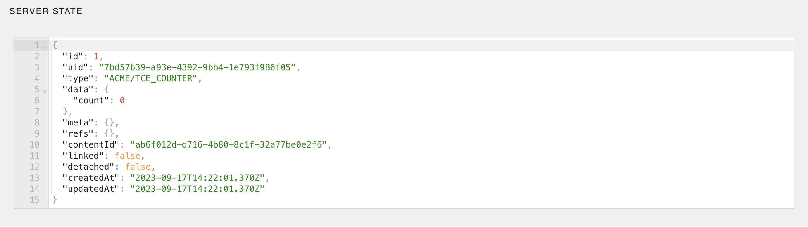 State after manifest update